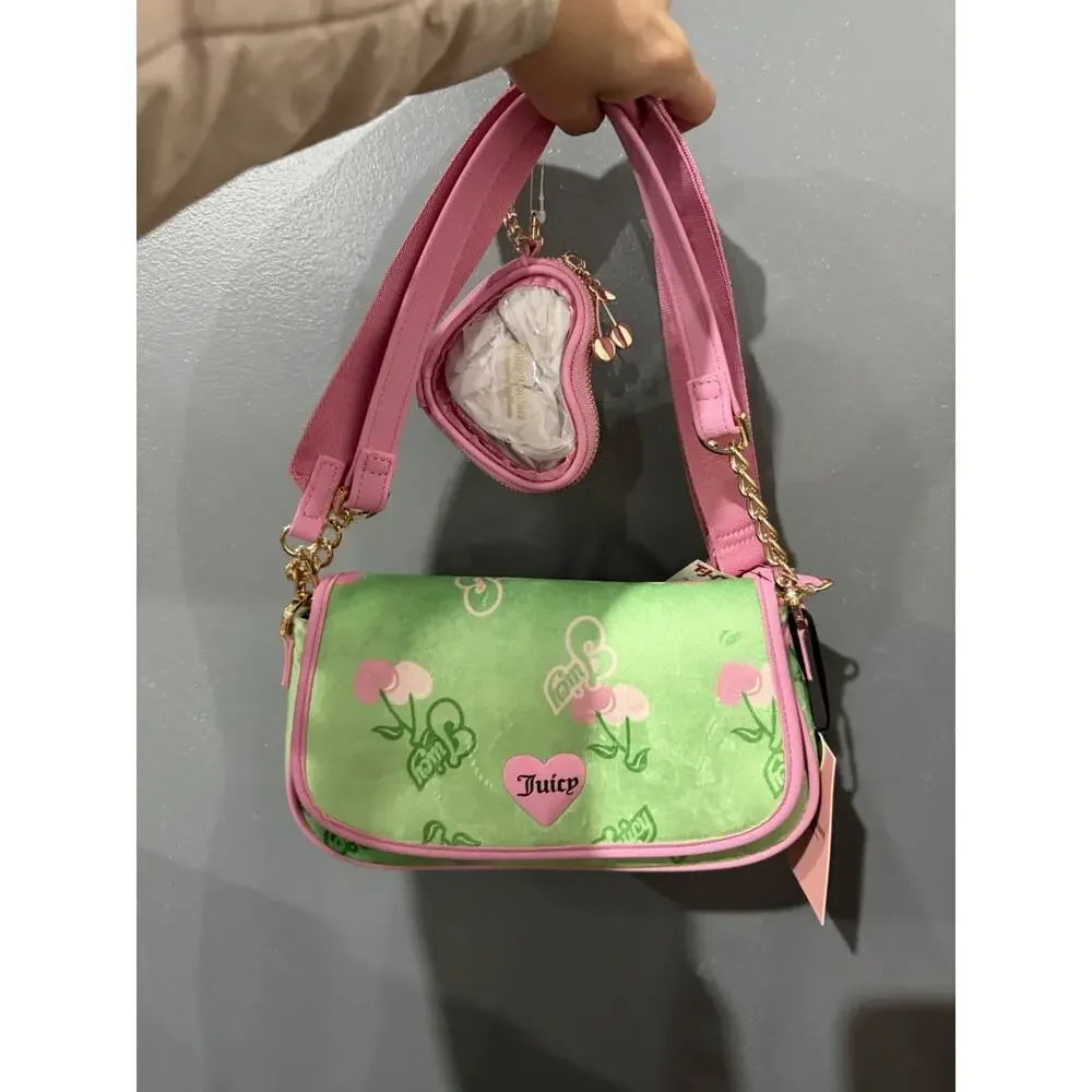 Juicy‎ Couture Cherry Green Shoulder Bag NWT